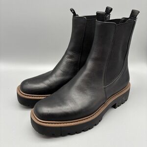 Sam Edelman Black Ankle Boots with Brown Sole